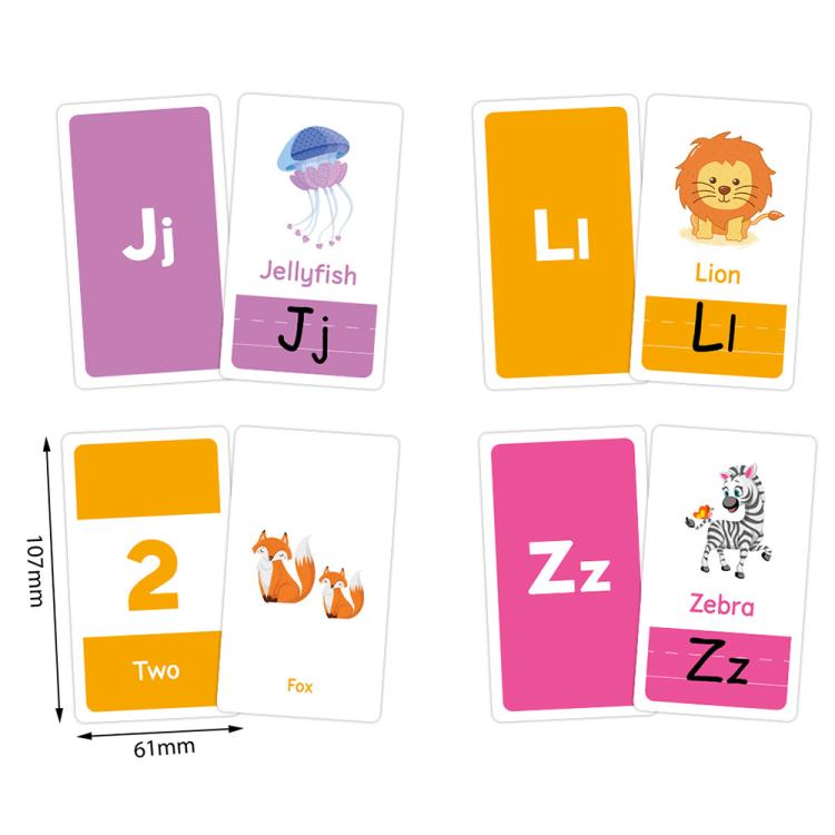 K06 58 Cards / Set Montessori Toddlers Kids Early Education Learning Flash Cards