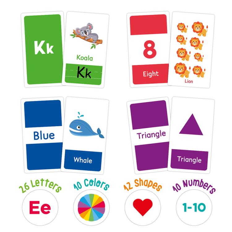 K01 58 Cards / Set Montessori Toddlers Kids Early Education Learning Flash Cards