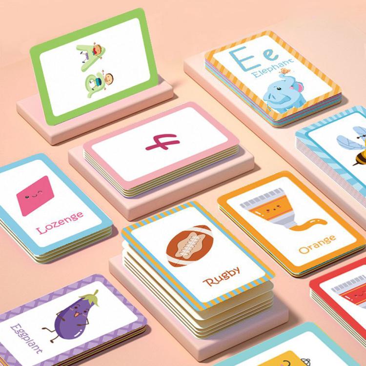 K06 58 Cards / Set Montessori Toddlers Kids Early Education Learning Flash Cards