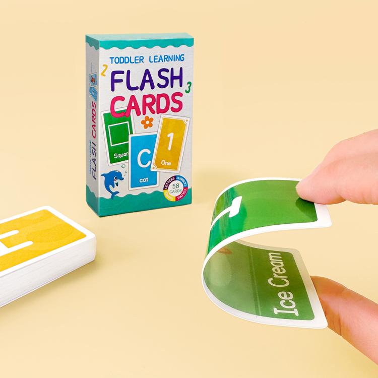 K03 58 Cards / Set Montessori Toddlers Kids Early Education Learning Flash Cards