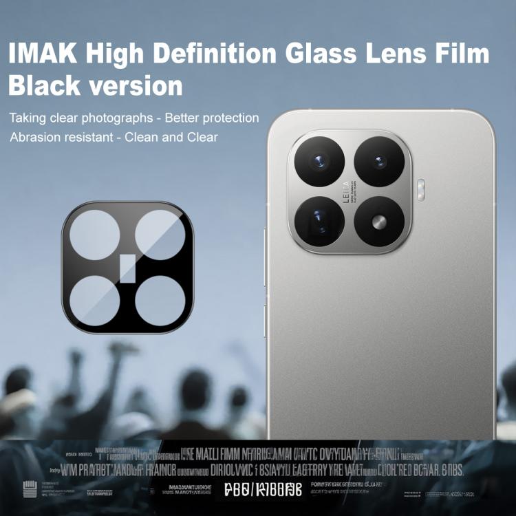 For Xiaomi 17T 5G IMAK Rear Camera Lens Glass Film Black Version