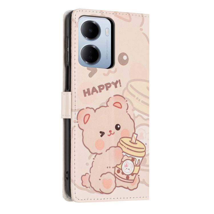 For Redmi 15a 5G Colorful Painting Vegan Leather Phone Case with Lanyard