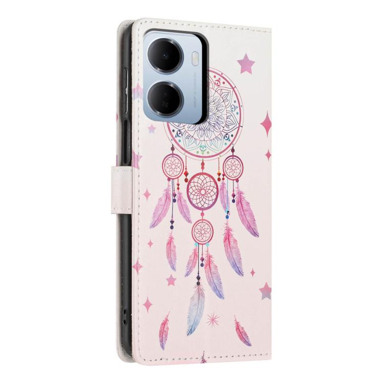 For Redmi 15a 5G Colorful Painting Vegan Leather Phone Case with Lanyard