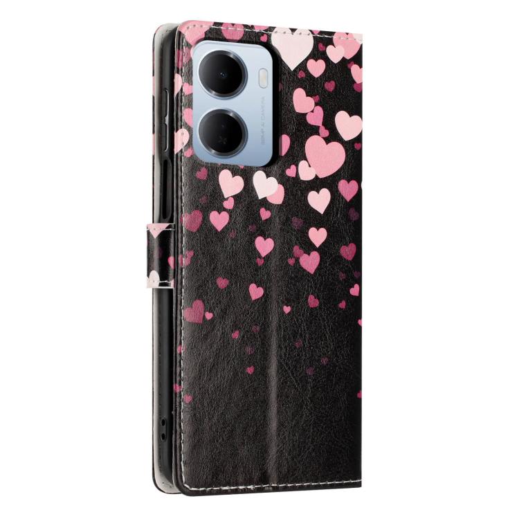For Redmi 15a 5G Colorful Painting Vegan Leather Phone Case with Lanyard