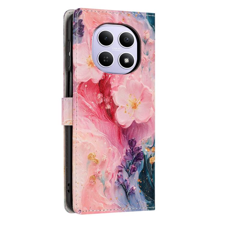 For Redmi Note 15 5G / 4G Global 164mm Colorful Painting Vegan Leather Phone Case with Lanyard