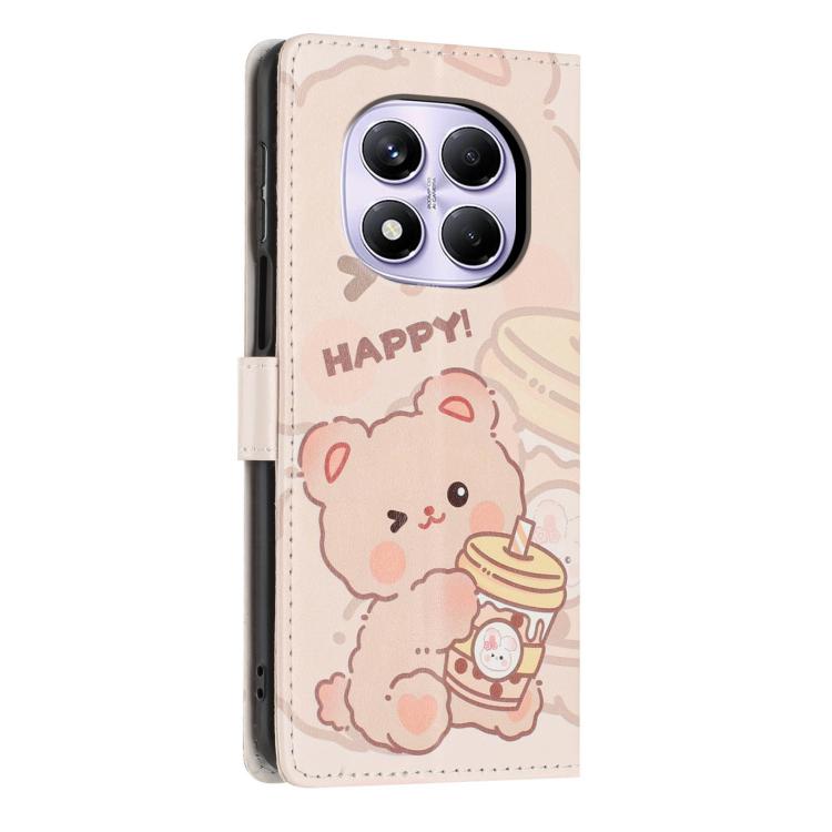 For Redmi Note 15 Pro 4G Global 163.2mm Colorful Painting Vegan Leather Phone Case with Lanyard