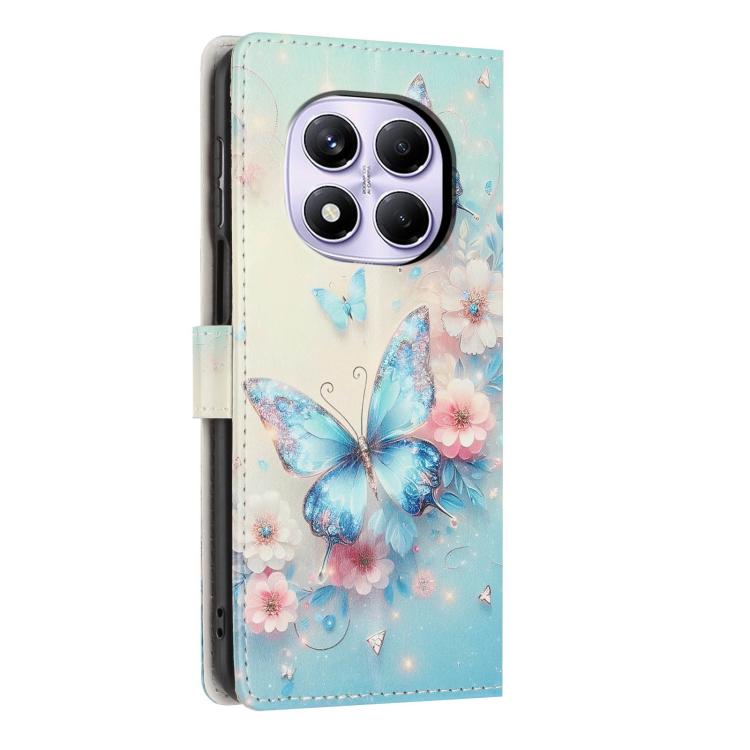 For Redmi Note 15 Pro 4G Global 163.2mm Colorful Painting Vegan Leather Phone Case with Lanyard