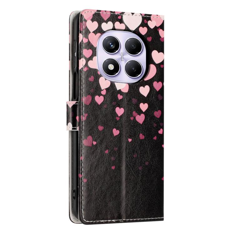 For Redmi Note 15 Pro 4G Global 163.2mm Colorful Painting Vegan Leather Phone Case with Lanyard