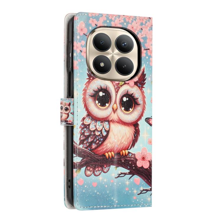 For Redmi Note 15 Pro+ 5G Global 163.3mm  Colorful Painting Vegan Leather Phone Case with Lanyard