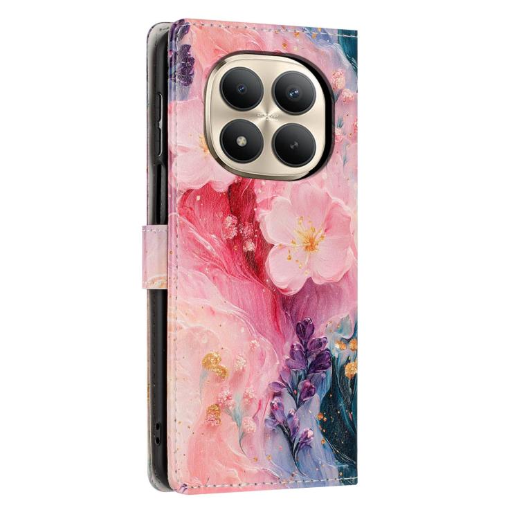 For Redmi Note 15 Pro+ 5G Global 163.3mm  Colorful Painting Vegan Leather Phone Case with Lanyard