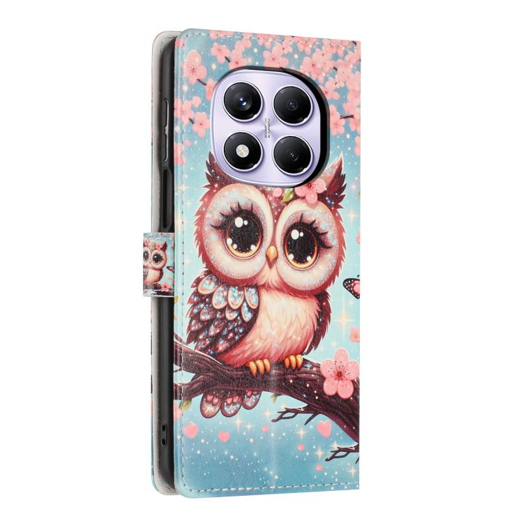 For Redmi Note 15 Pro 5G Global 163.6mm Colorful Painting Vegan Leather Phone Case with Lanyard
