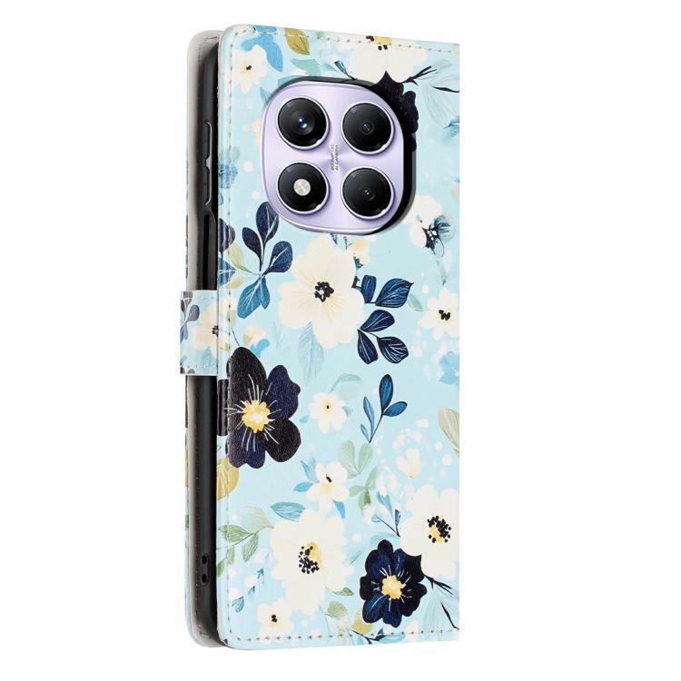 For Redmi Note 15 Pro 5G Global 163.6mm Colorful Painting Vegan Leather Phone Case with Lanyard