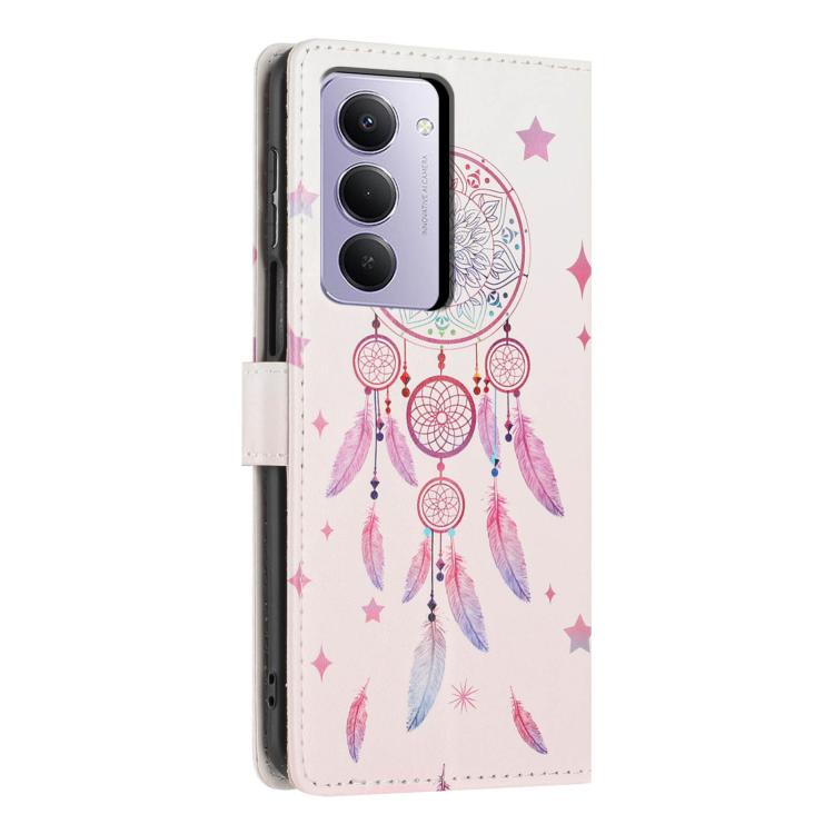 For Redmi 15 5G / 4G EU 171mm Colorful Painting Vegan Leather Phone Case with Lanyard