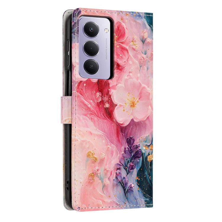 For Redmi 15 5G / 4G EU 171mm Colorful Painting Vegan Leather Phone Case with Lanyard