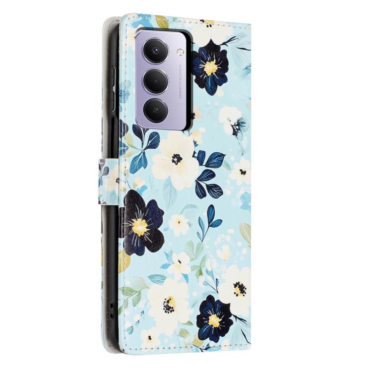 For Redmi 15 5G / 4G EU 171mm Colorful Painting Vegan Leather Phone Case with Lanyard
