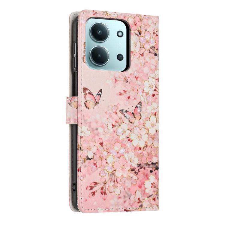 For Redmi 15C 5G / 4G Global 171mm Colorful Painting Vegan Leather Phone Case with Lanyard