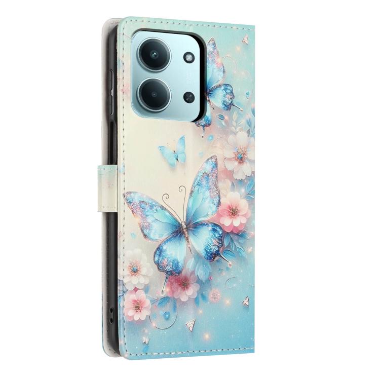 For Redmi 15C 5G / 4G Global 171mm Colorful Painting Vegan Leather Phone Case with Lanyard