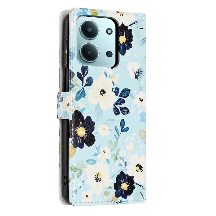 For Redmi 15C 5G / 4G Global 171mm Colorful Painting Vegan Leather Phone Case with Lanyard