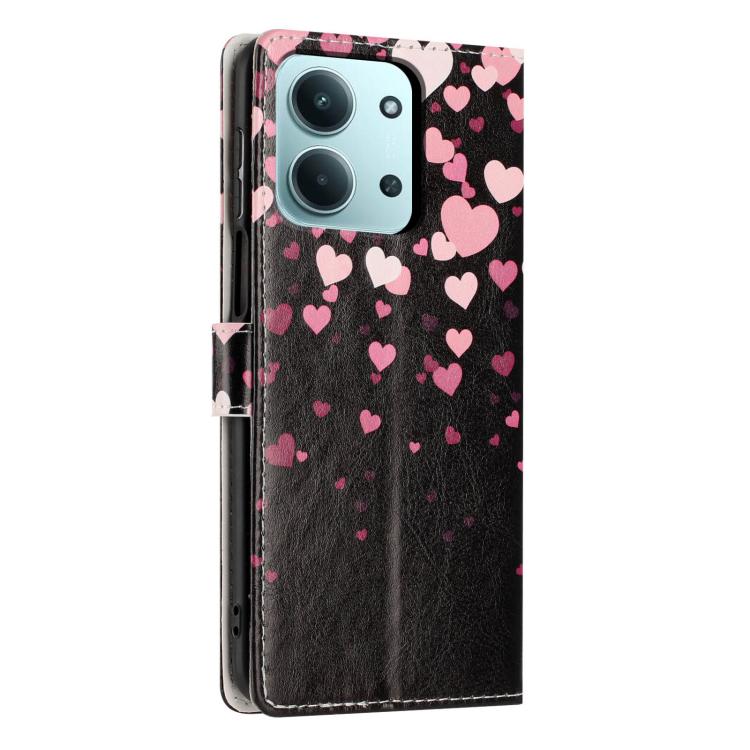 For Redmi 15C 5G / 4G Global 171mm Colorful Painting Vegan Leather Phone Case with Lanyard