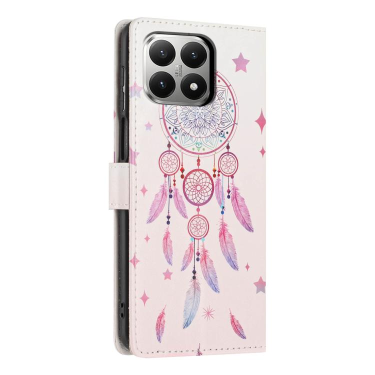 For Redmi 15T 5G Colorful Painting Vegan Leather Phone Case with Lanyard
