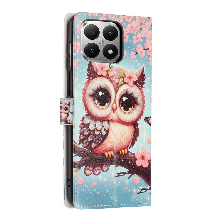 For Redmi 15T 5G Colorful Painting Vegan Leather Phone Case with Lanyard