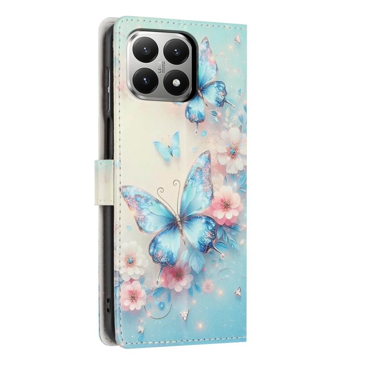 For Redmi 15T 5G Colorful Painting Vegan Leather Phone Case with Lanyard
