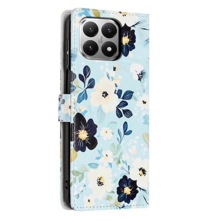 For Redmi 15T 5G Colorful Painting Vegan Leather Phone Case with Lanyard