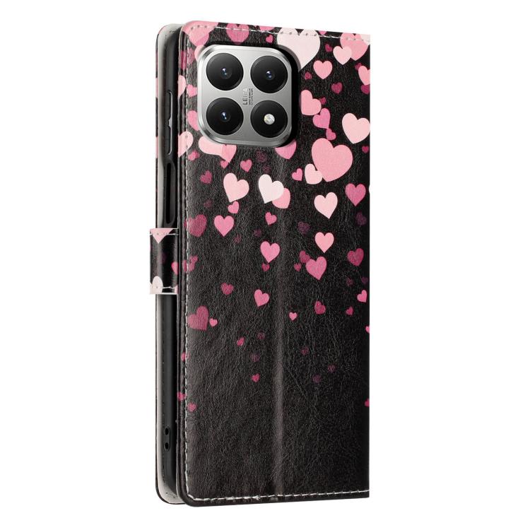 For Redmi 15T 5G Colorful Painting Vegan Leather Phone Case with Lanyard
