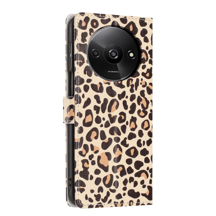 For Redmi A3 Colorful Painting Vegan Leather Phone Case with Lanyard