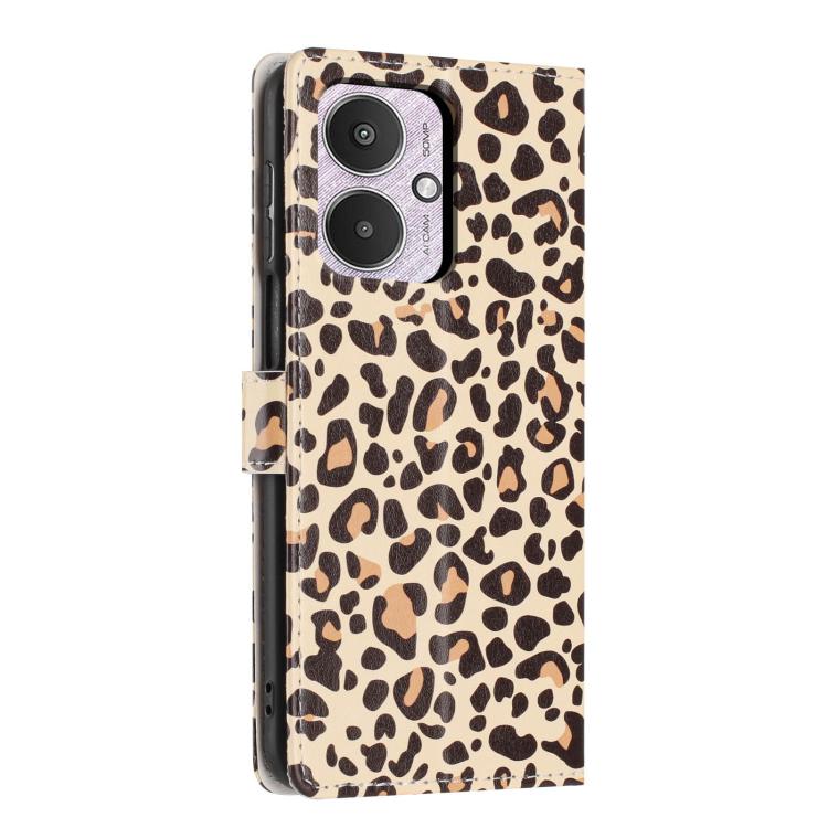For Redmi 13C Colorful Painting Vegan Leather Phone Case with Lanyard