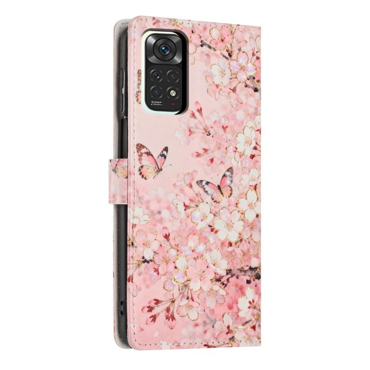 For Redmi Note 12S Colorful Painting Vegan Leather Phone Case with Lanyard