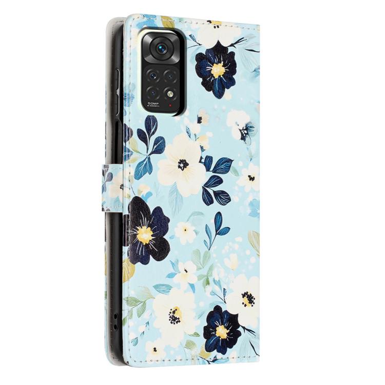 For Redmi Note 12S Colorful Painting Vegan Leather Phone Case with Lanyard