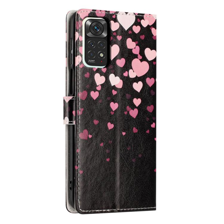 For Redmi Note 12S Colorful Painting Vegan Leather Phone Case with Lanyard
