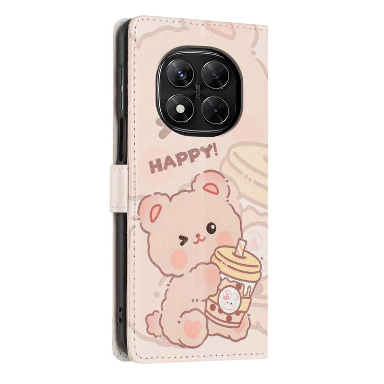 For Redmi Note14 Pro 5G Colorful Painting Vegan Leather Phone Case with Lanyard