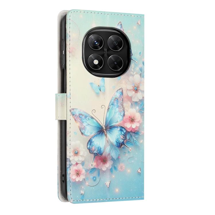 For Redmi Note14 Pro 5G Colorful Painting Vegan Leather Phone Case with Lanyard