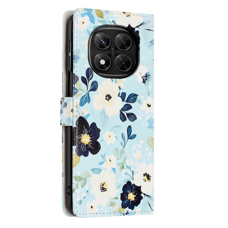 For Redmi Note14 Pro 5G Colorful Painting Vegan Leather Phone Case with Lanyard