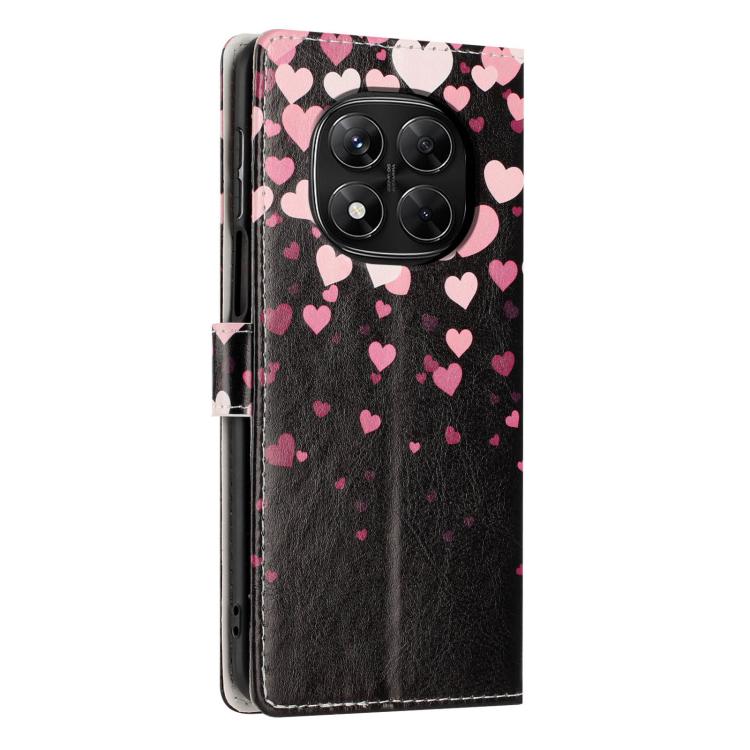 For Redmi Note14 Pro 5G Colorful Painting Vegan Leather Phone Case with Lanyard