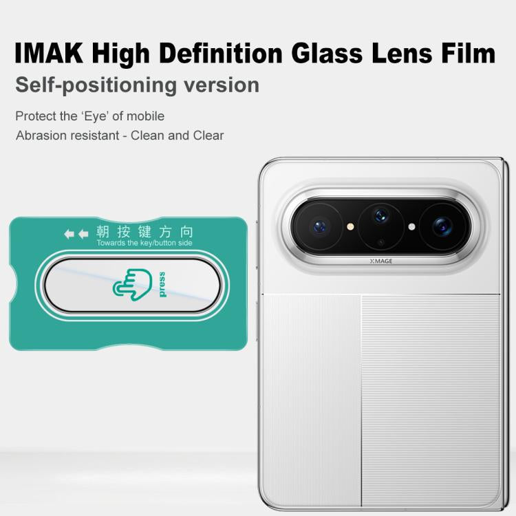 For Huawei Pura X Max IMAK HD Glass Rear Camera Lens Film, Self-positioning Version