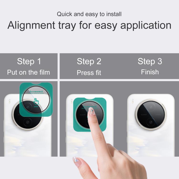For vivo Y600 Pro 5G IMAK HD Glass Rear Camera Lens Film, Self-positioning Version