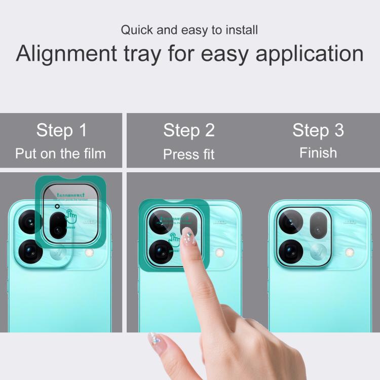 For OPPO Find X9s Pro 5G IMAK HD Glass Rear Camera Lens Film, Self-positioning Version