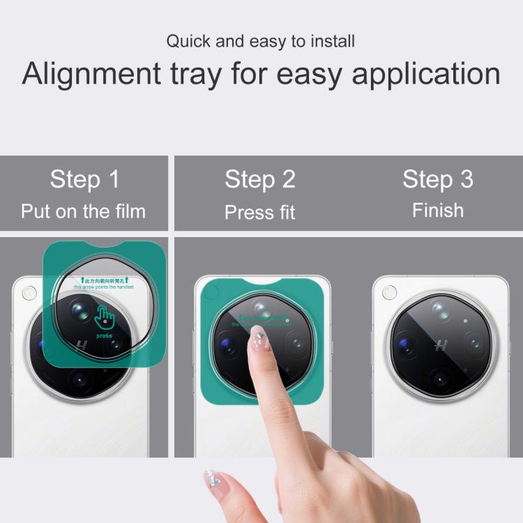 For OPPO Find X9 Ultra 5G IMAK HD Glass Rear Camera Lens Film, Self-positioning Version