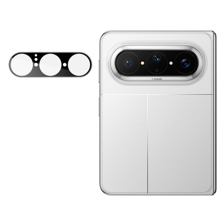 For Huawei Pura X Max IMAK Black Version HD Glass Rear Camera Lens Film, Self-positioning Version