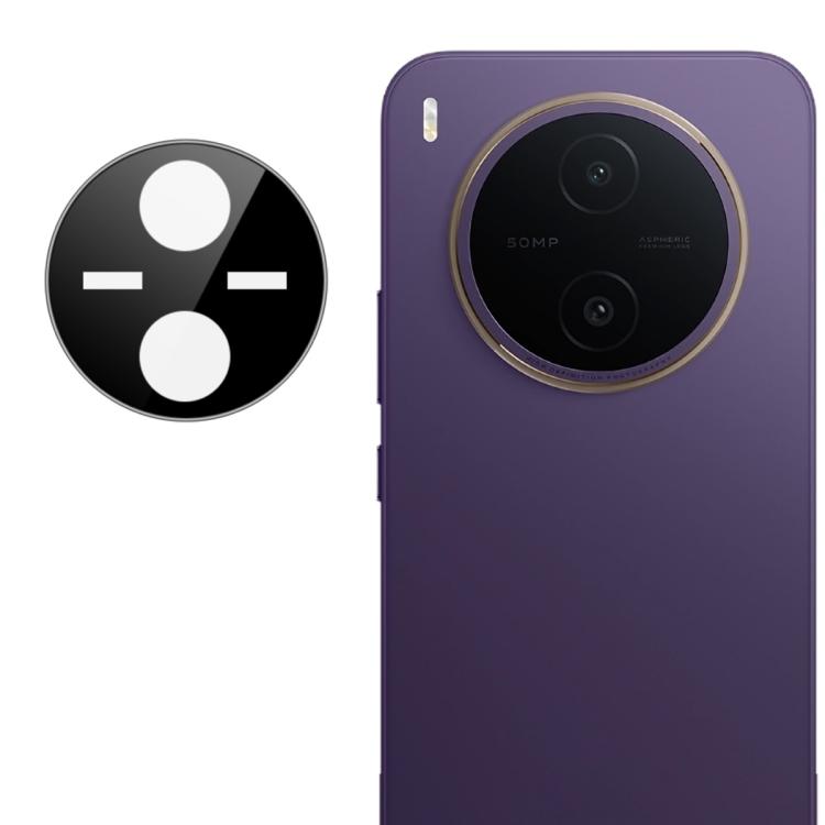 For vivo Y600 Pro 5G IMAK Black Version HD Glass Rear Camera Lens Film, Self-positioning Version