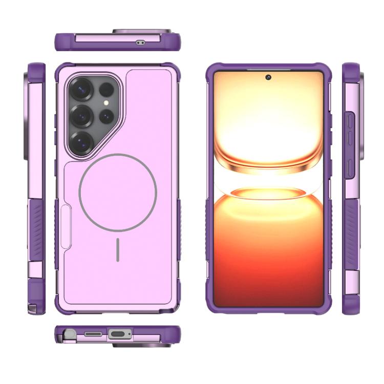 For Galaxy S25 Ultra 5G Heat Dissipation Air Shockproof TPU + PC Magsafe Phone Case