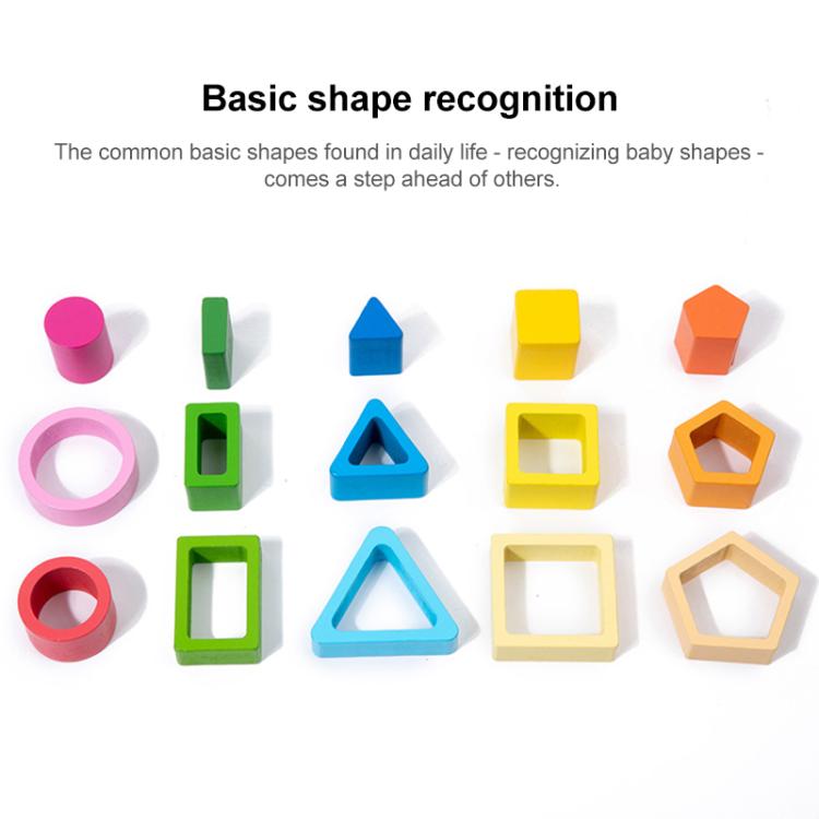 Children Wooden Magnetic Fishing Game Early Education Shape Matching Toys, Type:5 Shape