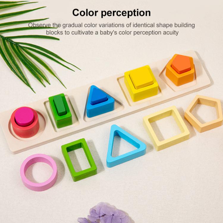 Children Wooden Magnetic Fishing Game Early Education Shape Matching Toys, Type:5 Shape