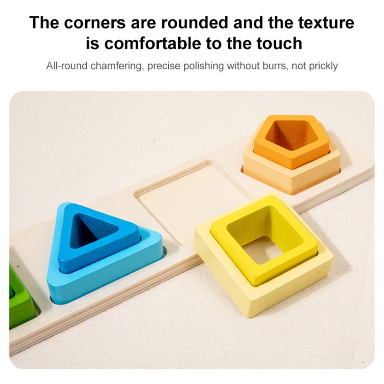 Children Wooden Magnetic Fishing Game Early Education Shape Matching Toys, Type:5 Shape
