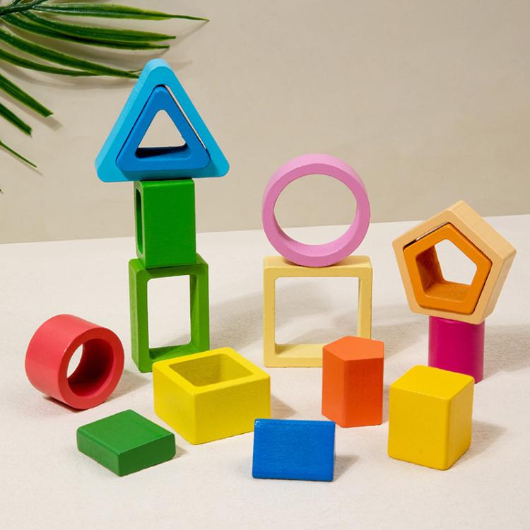 Children Wooden Magnetic Fishing Game Early Education Shape Matching Toys, Type:5 Shape