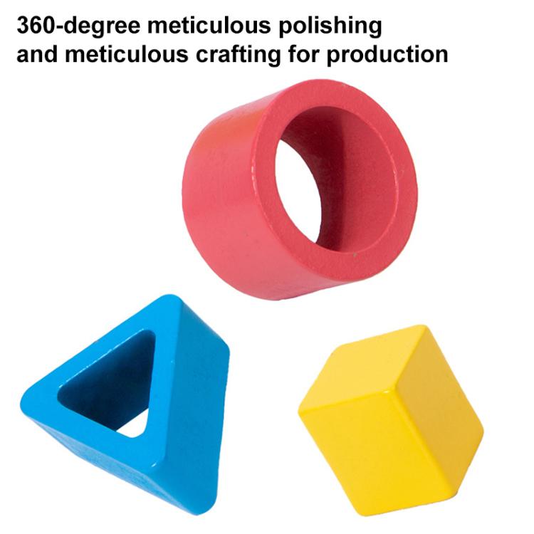Children Wooden Magnetic Fishing Game Early Education Shape Matching Toys, Type:4 Shape with Fishing