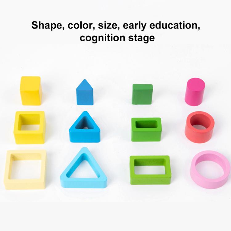 Children Wooden Magnetic Fishing Game Early Education Shape Matching Toys, Type:4 Shape with Fishing